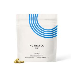 imageNutrafol Clear Skin Acne Supplement for Women Clinically Tested for Clearer Smoother Skin PhysicianFormulated Vegan1 Refill Pouch 120 Count