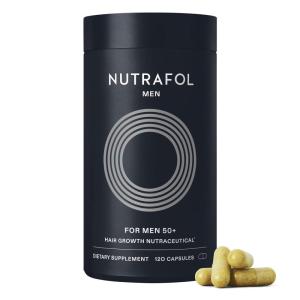 imageNutrafol Men 50 Hair Growth Supplements Clinically Tested for Visibly Thicker Hair and Scalp Coverage 1 DermatologistRecommended Hair Growth Supplement Brand  1 Month Supply