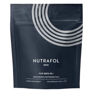 imageNutrafol Men 50 Hair Growth Supplements Clinically Tested for Visibly Thicker Hair and Scalp Coverage 1 DermatologistRecommended Hair Growth Supplement Brand  1 Month Supply 1 Refill Pouch